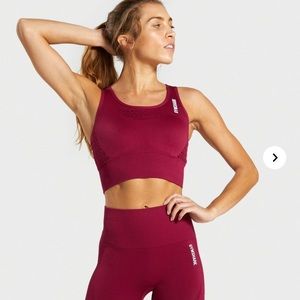 Energy + Seamless Gymshark crop top